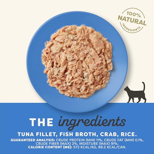 Tuna Fillet & Crab in Broth Wet Cat Food 24 (5.5 Ounce (Pack of 24))