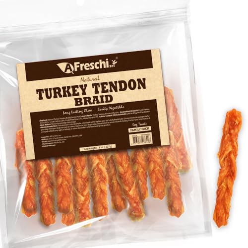 All Natural Turkey Tendon for Dogs (8 Ounce (Pack of 1))