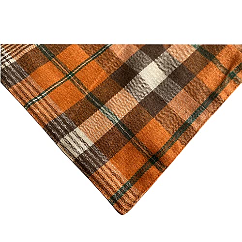Fall Dog Bandanas 2 Pack (Orange / X-Large)