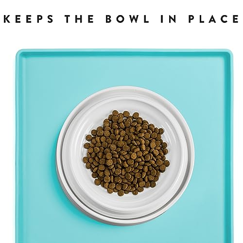 Premium Cat Food Mat (19"L x 11"W / Aruba)