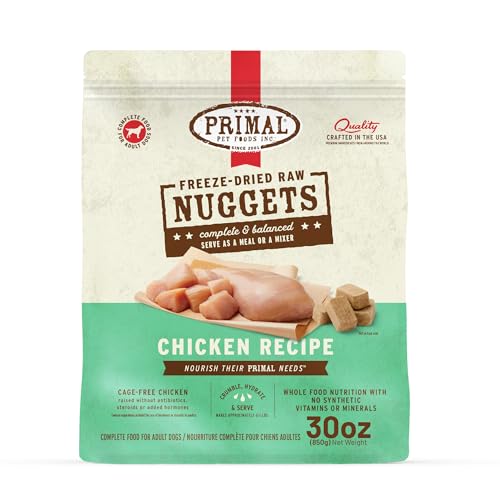 Primal Freeze Dried Raw Dog Food Nuggets (30 Ounce (Pack of 1))