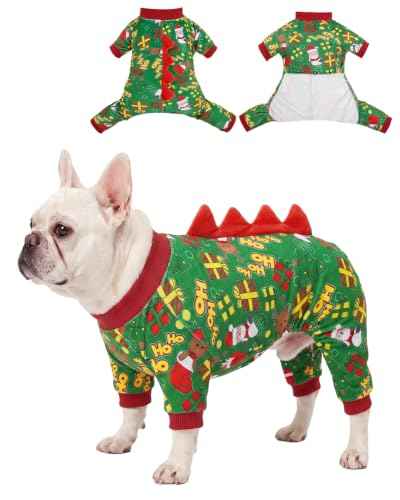 Dinosaur Costume Halloween Christmas Dog Pajamas (Small / Ho Ho Santa)