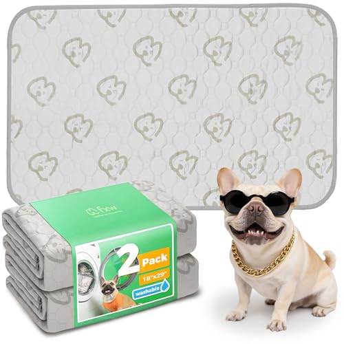 Washable Pee Pads for Dogs (Khaki / 18" x 29" (2 Packs))