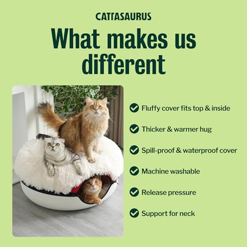 Peekaboo Cat Cave for Multiple & Large Cats Up to 30 (Ruby Snowball 1)