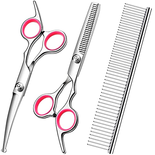Dog Grooming Scissors Kit (Pink)