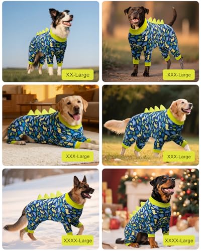 Dinosaur Costume Dog Pajamas (XXXX-Large / Dinos#6)