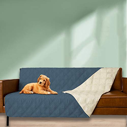 Waterproof Dog Bed Cover Pet Blanket with Anti (68x82 Inch (Pack of 1) / Navyblue)
