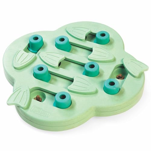 Nina Ottosson Puppy Hide N' Slide Dog Toy Treat Puzzle (Green / 1 Count (Pack of 1))