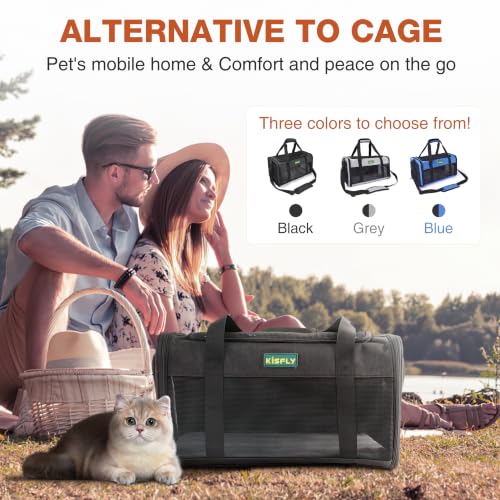 Airline Approved Cat Carrier 17"x11"x9.5" (17x11x9.5 In / Black)