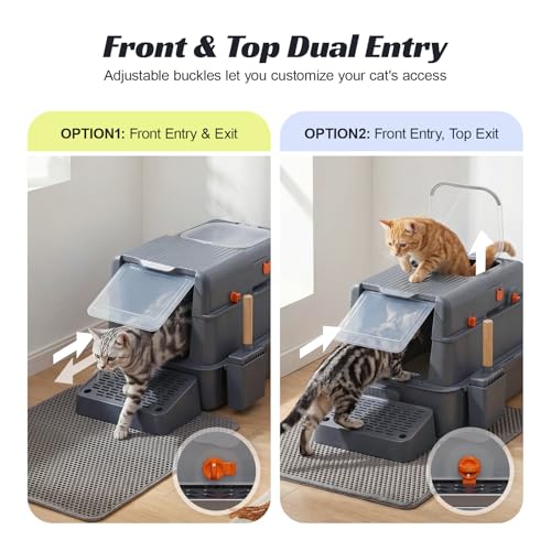 Stainless Steel Litter Box with Drawer