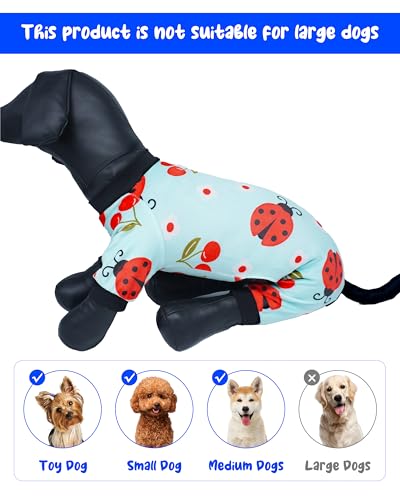 4 Pack Spring Fleece Dog Pajamas Warm for Extra Small Dogs (X-Small)