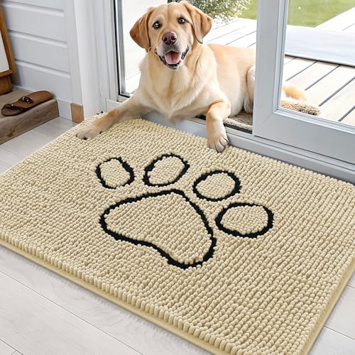 Dog Door Mat for Muddy Paws 36x24 (Sand / 36" X 24")