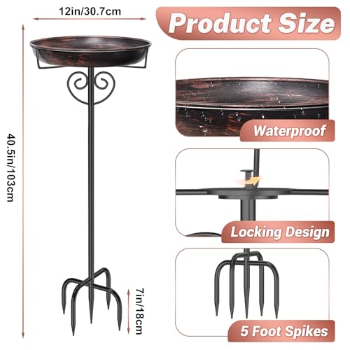 Bird Bath for Outside (Vintage Bronze)
