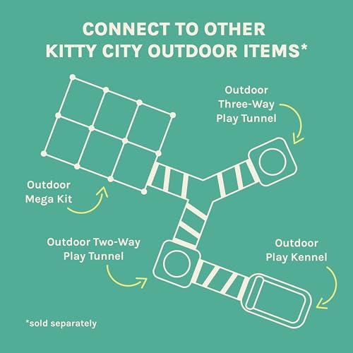 Outdoor Catio Furniture and Play Kits for Cats (Rectangular Tent)