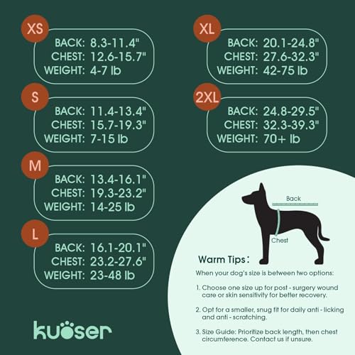 Recovery Suit for Dogs Cats (M (Back:13.4-16.1'', Weight:14-25 Lb) / 2#Ocean Camo)