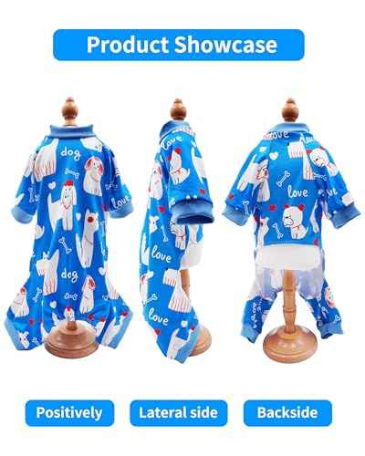 4 Pack Monster Dog Pajamas for Medium Large Dogs (X-Large)