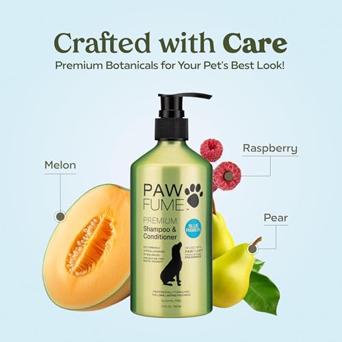 PAWFUME Dog Shampoo and Conditioner (Shampoo & Conditioner Blue Ribbon / Pack of 1)