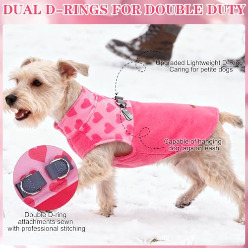Fleece Dog Sweater (Pink / Large)