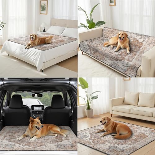 Washable Pee Pads for Dogs (72"x72"(1 Pack) / C Brown)