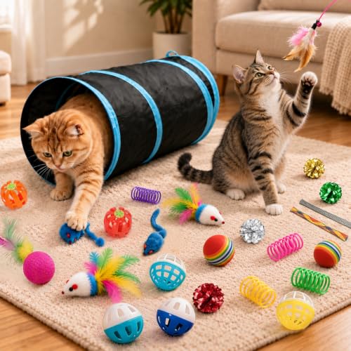 25 Pcs Cat Toys Set