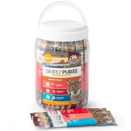 Simply Puree Variety Pack Cat Treats Tub