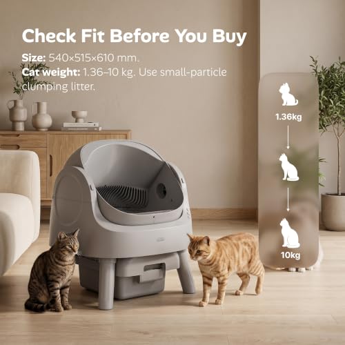 Automatic Self Cleaning Litter Box (Grey)