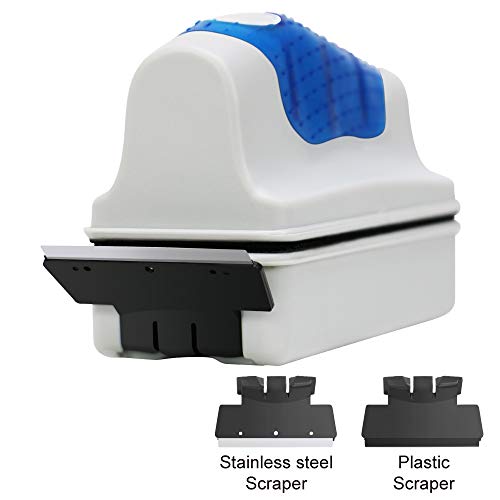 Magnetic Aquarium Fish Tank Glass Algae Glass Cleaner Scrubber Floating Clean Brush (XL / Blue)
