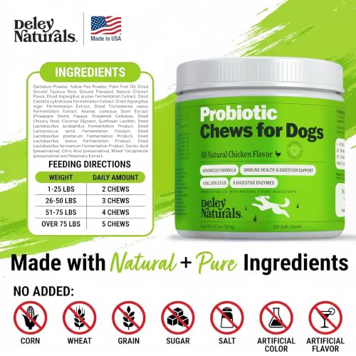 Dog Probiotic Chews (Probiotics - 120 Soft Chews)