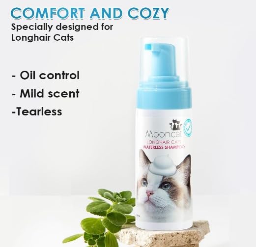 Long Hair Cat Shampoo & Grooming Brush Set