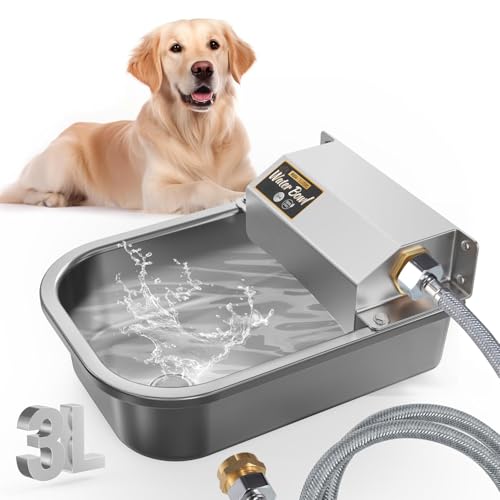 Automatic Water Dispenser for Dogs (A Silver / 3L)