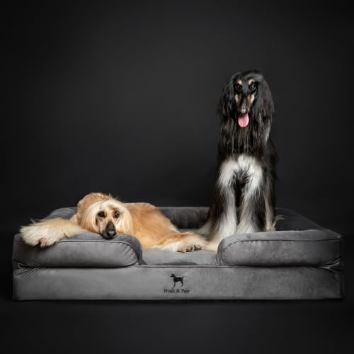 XXL Dog Bed Orthopedic Memory Cooling Foam (Grey - VE / XX-Large)