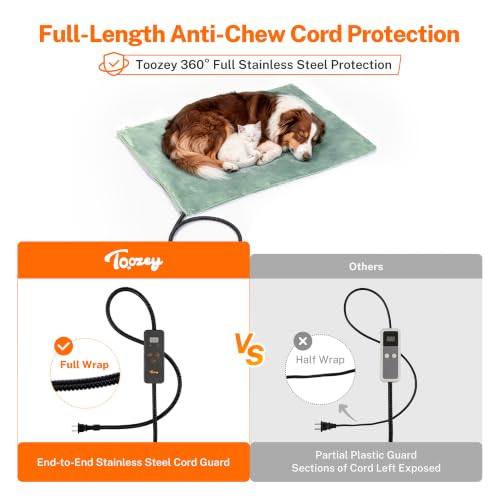 Pet Heating Pad for Cats (Sage Green / 18.0"L x 16.0"W x 0.6"Th)