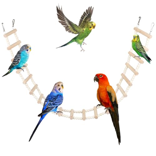 Wooden Climbing Ladder for Birds & Hamsters