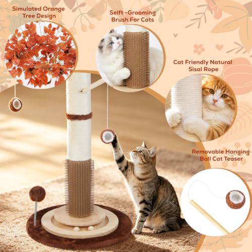 Cat Scratching Post (White Sisal(46" Tall))