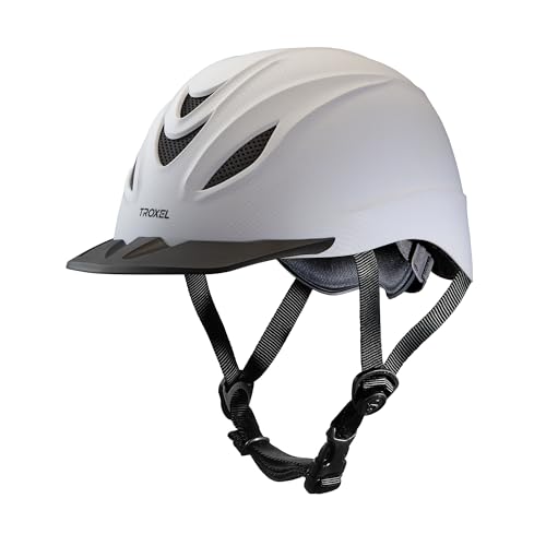 Intrepid Saddle Horse Riding Helmet (Medium / White)