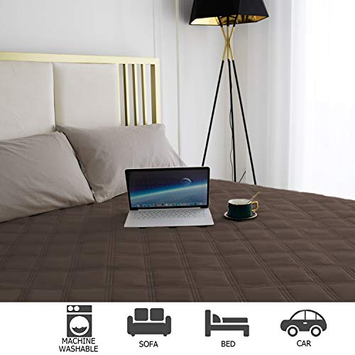 Waterproof Dog Bed Cover Pet Blanket with Anti (40x50 Inch (Pack of 1) / Chocolate)