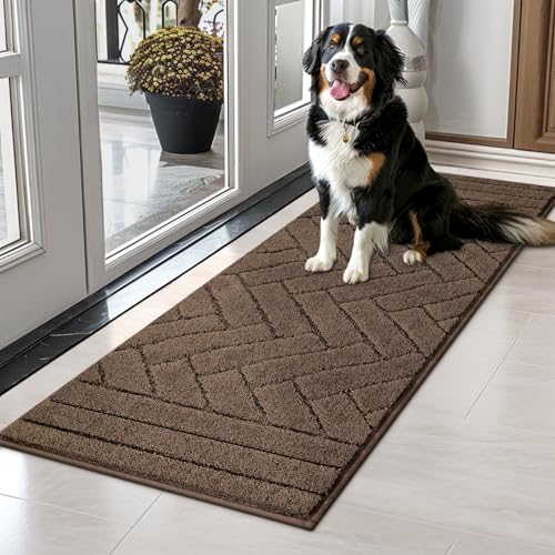 Dog Door Mat for Mud Paws (20" x 48" / Latte)