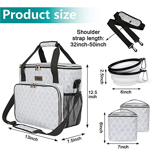 Dog Travel Bag (DLwhite / Medium)