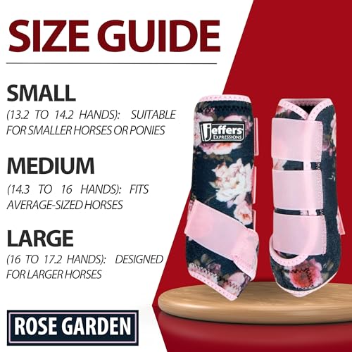 Expression Protective Horse Boots 1 Pair (Rose Garden / Small)