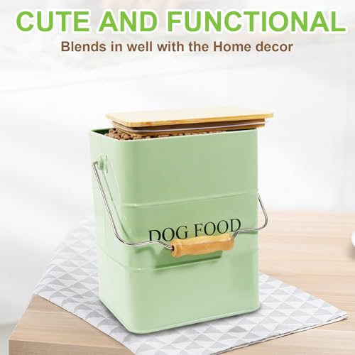 Dog Food storage container Dog Treats Jar (Dog-Green)