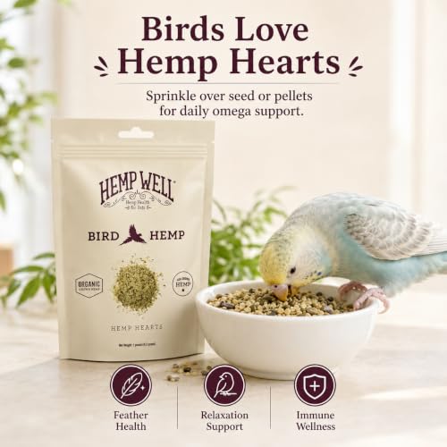 Organic Hemp Hearts for Birds (1 Pound (Pack of 1))
