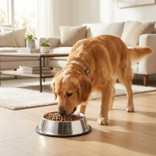 2 Pack Stainless Steel Dog Bowls (Stainless steel (2Pack) / 2.2 Cup/8.7" Dia x 2.4" H (2Pack))