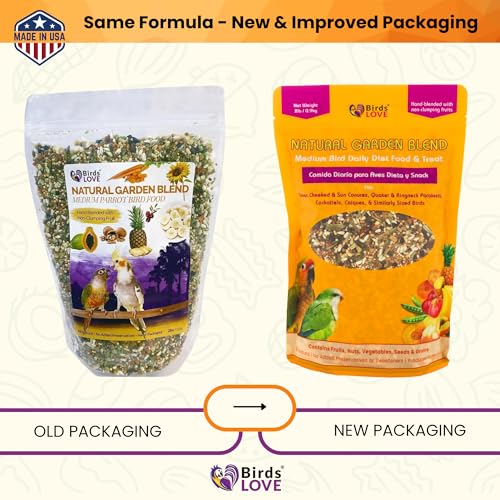 All Natural Garden Blend Bird Food for Medium Birds (2 Pound (Pack of 1))