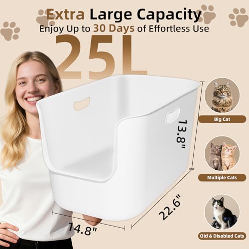 Extra Large High Sided Litter Box (High side)