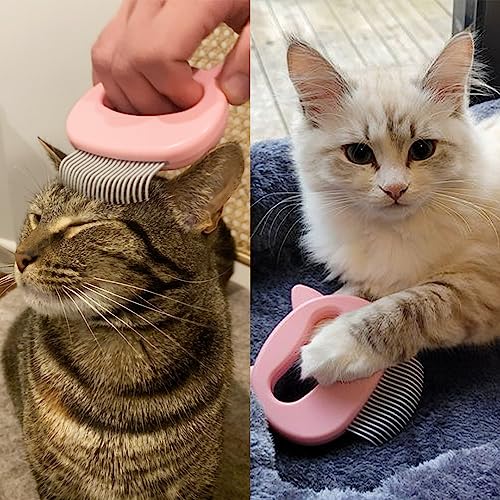 The Original Pet Hair Removal Massaging Shell Comb (Pink)