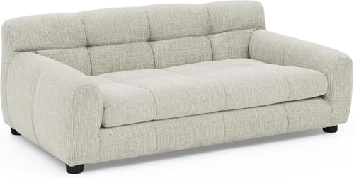 Dog Couch Bed (38 inch / Beige Linen)