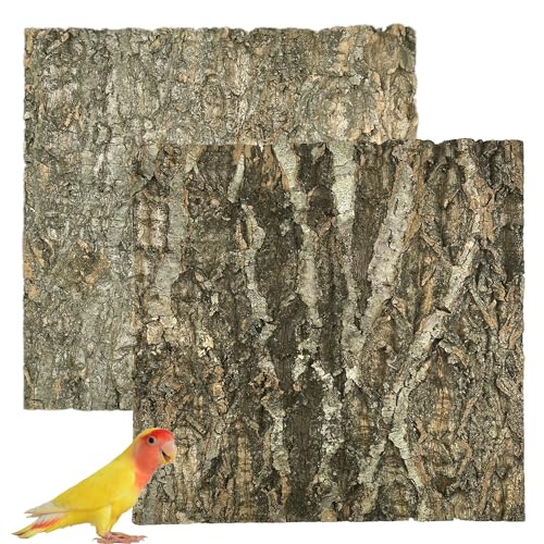 2 PCS Bird Cork Perch Stand (Wood / 30 x 30cm)