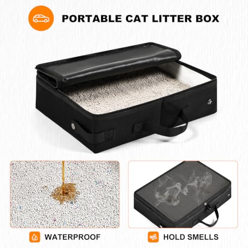 20x14x14 Expandable car cat Carrier (All black)