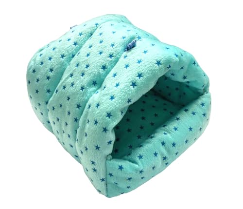 Guinea Pig Warm Cave Bed (M / Star-Blue)