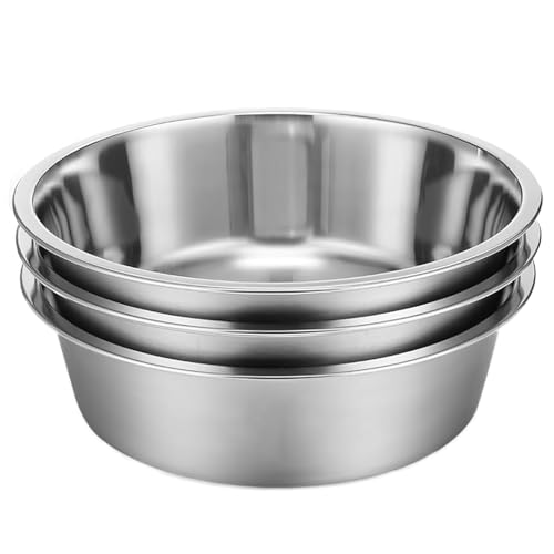 Stainless Steel Raised Cat Food Bowl for 3 Bowls